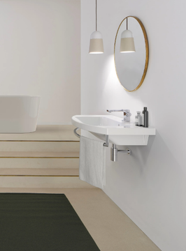 NORM 60X49 - Single ceramic washbasin with towel rail by GSI ceramica - view 3